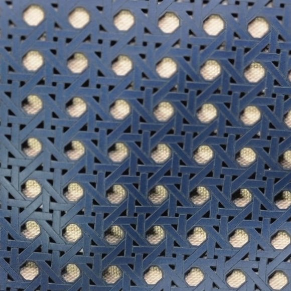 Jeff Wan Blue Hillside Bucket Tote with Yellow Piping - Picture 7 of 14